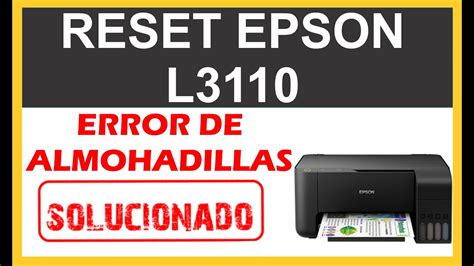 Solucionar Error De Almohadillas Impresora Epson L Reset Contador