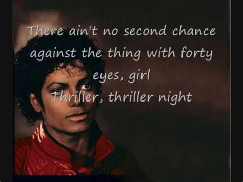 Michael Jackson Thriller With Lyrics YouTube