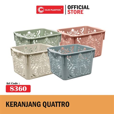 Jual Clio Storage Basket Quattro Tempat Keranjang Plastik