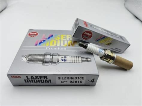 4 pcs 93815 Spark Plugs Laser Iridium Resistor SILZKR6B10E For Hyundai ...