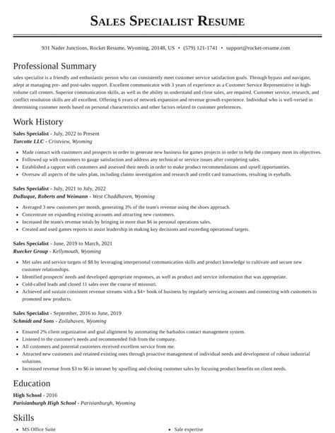 Research Health Science Specialist Resume Example Company Name B