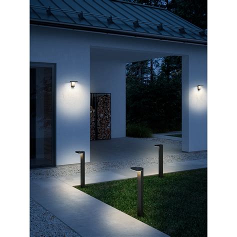 Nordlux Rica Square Black Outdoor Led Bollard Light Ukes