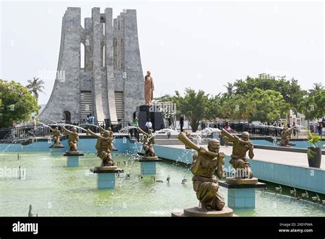 Ghana Accra Kwame Nkrumah Mausoleum And Memorial Park Dedicated To