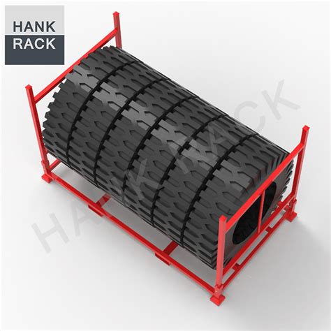 China Foldable Tyre Stillage Stacking Truck Tire Rack Factory And