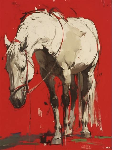 Dawn Emerson Messy Drawings Equine Art Abstract Equine Paintings