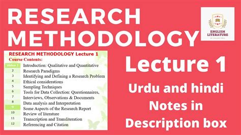 Research Methodology Qualitative Research Quantitative Research