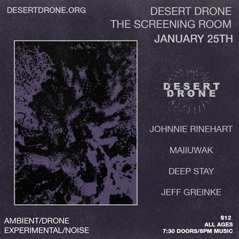 Desert Drone At The Screening Room KXCI