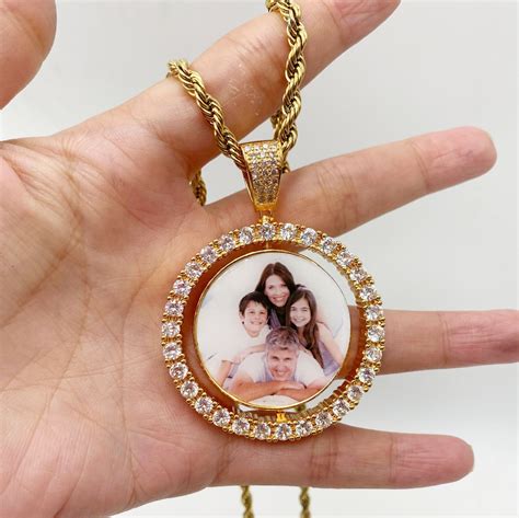 Personalized Photo Jewelry Custom Photo Memory Jewelry Double Etsy