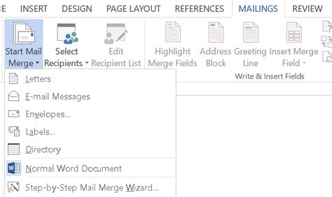 Mail Merging Di Word