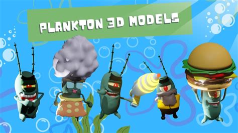 Plankton D Models And Animations Making Of Finished Projects