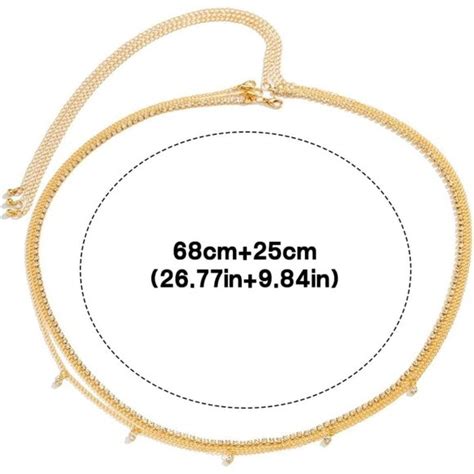 No Brand Jewelry Women Gold Body Jewelry Sexy Body Chain Waist Crossover Belly Chain Bikini