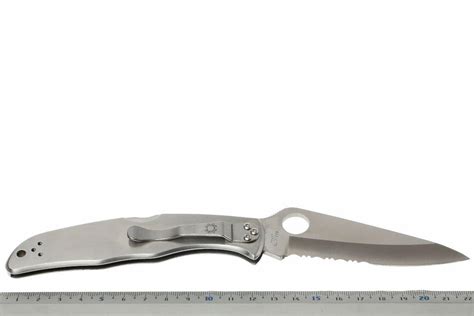 Spyderco Endura 4 Stainless Steel C10PS Navaja Parcialmente Dentada