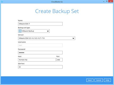 Step 5 Backup Virtual Machines Vmware Esxi Cloud Backup