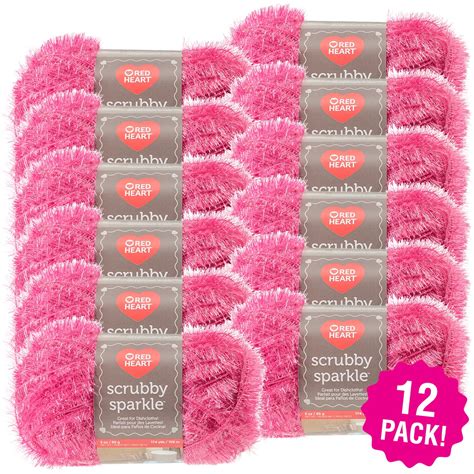 Red Heart Scrubby Sparkle Yarn Watermelon Multipack Of Walmart