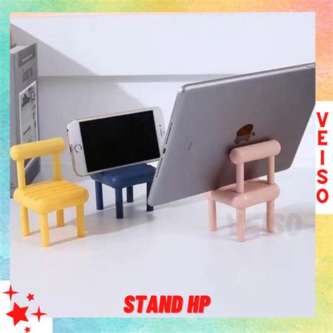 Jual VEISO Seventeen Kursi Mini Stand Hp 3d Universal Bangku Handphone