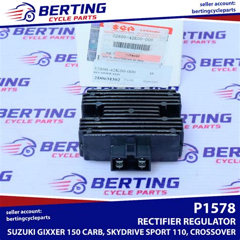 Sgp Rectifier Regulator Suzuki Gixxer Carb Skydrive Sport