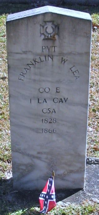 Pvt Franklin William Lea 1828 1866 Find A Grave Memorial