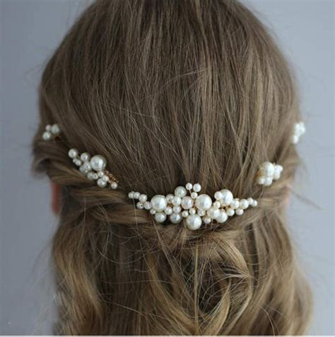 Pearl Hair Pins Wedding Pearl Hair Pins Bridal Hair Pins Pearl Etsy