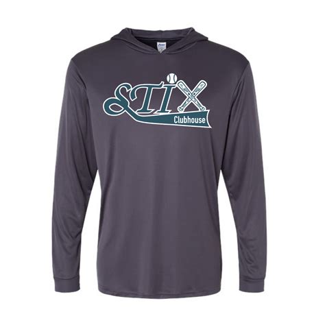 Long Sleeve Hoodie Stix Clubhouse Softball Tee Stix Softball Hooded T