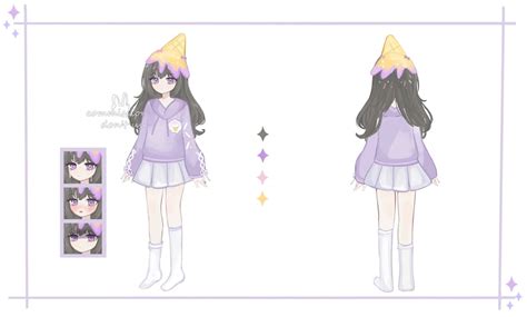 Custom Anime Character Reference Sheet For Vtubing Ocs Etsy