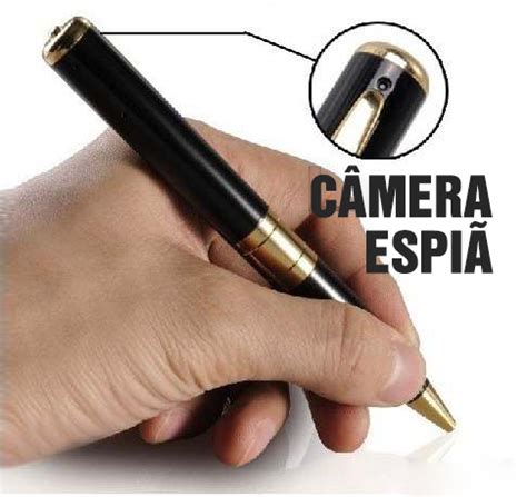 Caneta Filmadora Hd Câmera Espiã Tira Fotos E Filma C Áudio