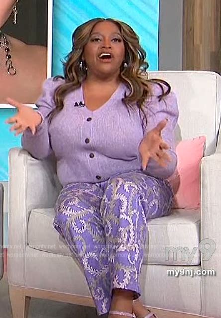 Wornontv Sherris Purple Metallic Pants On Sherri Sherri Shepherd Clothes And Wardrobe From Tv