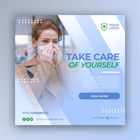 Premium Psd Virus Prevention Banner For Social Media Post Template