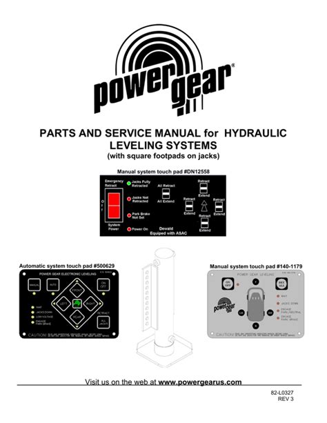 Power Gear Hydraulic Leveling System Manual