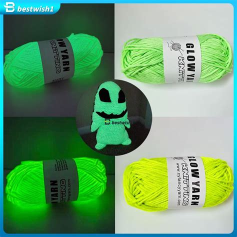 Creative Glowing Yarn Diy Handcraft Luminous Yarn Polyester Luminous