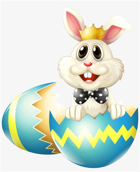 Easter Bunny With Crown Png Clipart Picture Easter Egg Hunt Winner