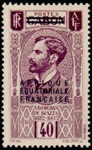 Stamp French Explorer Pierre Savorgnan De Brazza 1852 1905 French