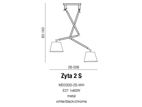 Zyta S Pendant Azzardo Plafon Lampa Sufitowa Abanet Krak W