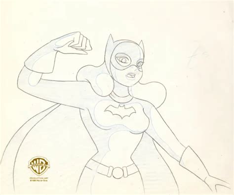 Batman Animated Series Original Production Cel Obg Batgirl Batgirl