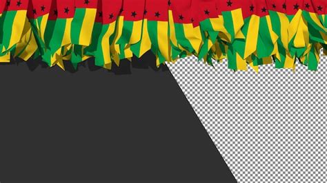 Bandeira Da Guiné Bissau Diferentes Formas De Listras De Pano