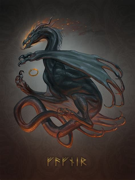 "Fafnir the Dragon" by Kiana Hamm | Redbubble