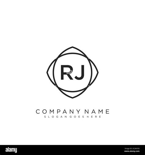 Initial Letter Rj Beauty Handwriting Logo Vector Stock Vector Image