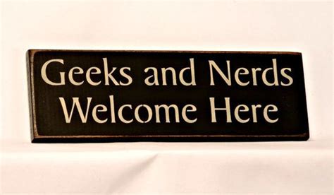 Geeks And Nerds Welcome Here Primitive Country Painted Wall Etsy