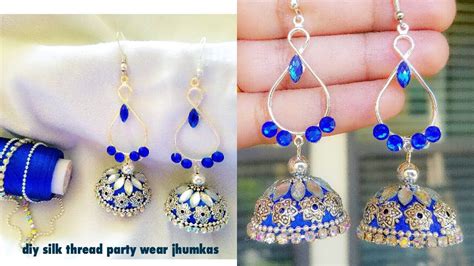 How To Make Silk Thread Jhumkas Making Of Simple And Easy Jhumkas At