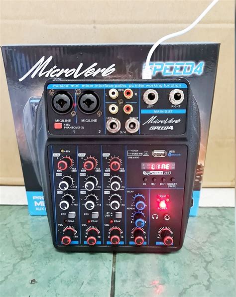 Mixer Audio Microverb Speed Efx Usb Ashley Premium Baretone