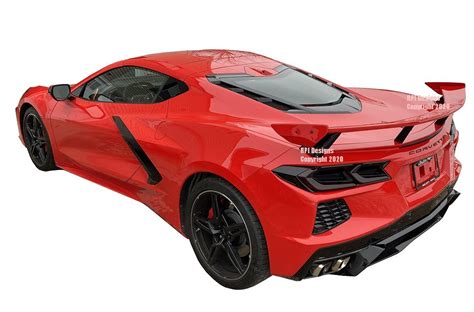 2020 2022 C8 Corvette Next Gen Painted High Wing Spoiler