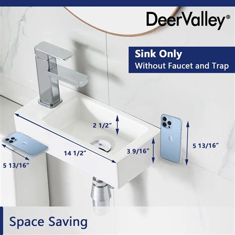 Mua Deervalley Dv 1v081r L Ceramic Wall Mount Bathroom Sink Small