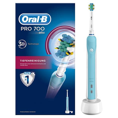 Periuta De Dinti Electrica Oral B Pro 700 3D Alb Bleu EMAG Ro