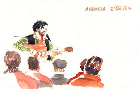 Andrew Obrien Playing Painting By Omar Jaramillo Fine Art America