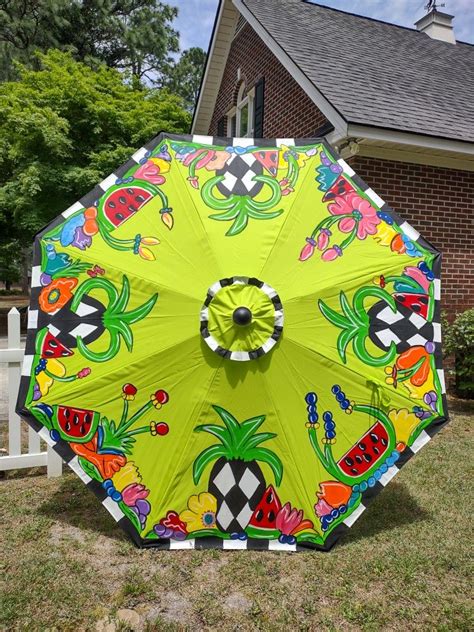 Patio Umbrellas, Hand Painted, Umbrellas Parasols