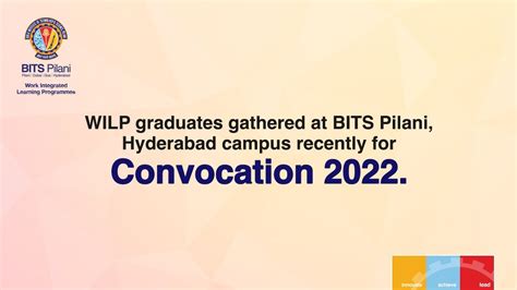 WILP Graduates Gathered At BITS Pilani Hyderabad Campus Recently For