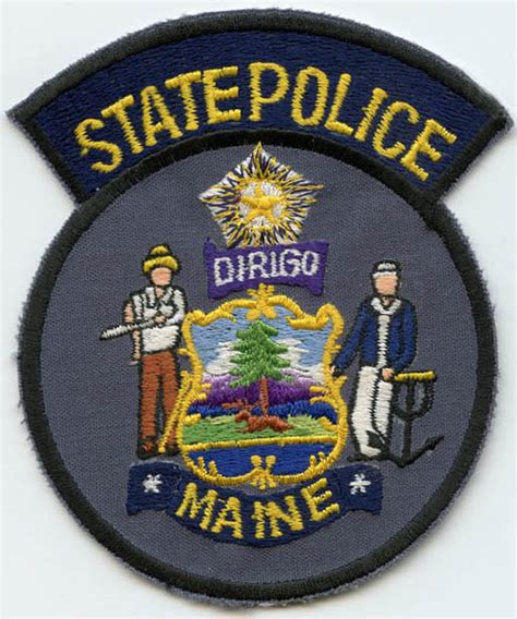 1980s Maine State Police Uniform Patch: Flying Tiger Antiques Online Store