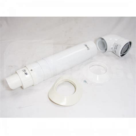 Telescopic Horizontal Flue Kit White Baxi Duotec Platinum Combi