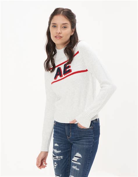 Buy Ae Mock Neck Sweater Online American Eagle Outfitters Uae