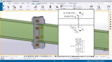 Tekla 2021 Tutorial 22 Connection With Example Youtube