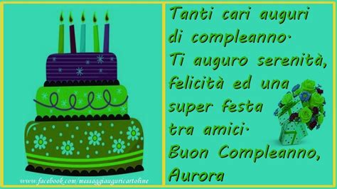 Tanti Cari Auguri Di Compleanno Ti Auguro Serenitu E Felicitu E